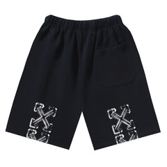 Logo Arrows Printed Shorts