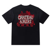 Letter Pattern Embroidered T-shirt