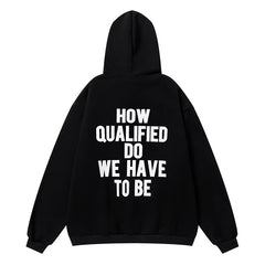 Qualified Black Hoodie