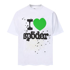 Web Heart Letter T-shirt #S T001