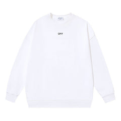 Off White Logo Pattern Printed Sweatshirts