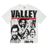 Newspaper Graphic Print T-shirt #V1201