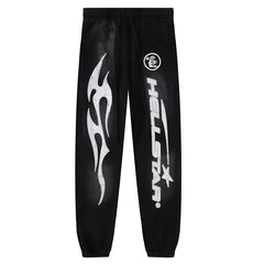 Fire Black Closed Elastic Bottom sweatpants