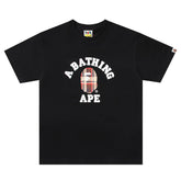 Black And Brown Plaid Small Logo Short Sleeve T-Shirt