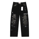 Letter Pattern Jeans #V8271