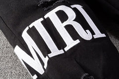 Black Tie-Dye Core Jeans #649