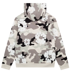 Cotton Wreath Camouflage Zipper Hoodie