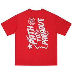 Studios Jesus Emblem T-Shirt Red