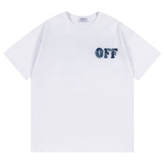 Logo Pattern Printed T-Shirt