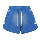 Embroidered Washed Distressed Short #G6689-2