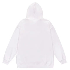 Head Cartoon Pattern Print Hoodie