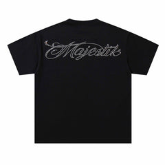 Washed Distressed Rhinestone Tee