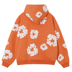 The Cotton Wreath Hoodie Orange