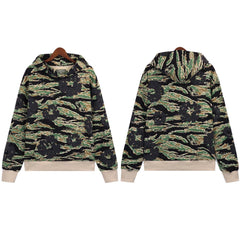 Cotton Wreath Camouflage Hoodie