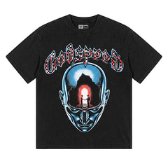 Broken Skull Pattern T-shirt #G1191/G3191