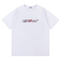 Logo Pattern Printed T-Shirt