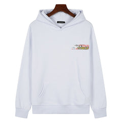 Logo Pattern Printed Hoodie