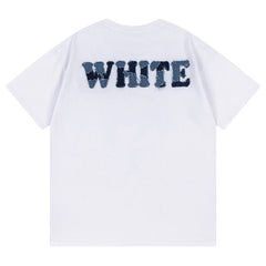 Logo Pattern Printed T-Shirt
