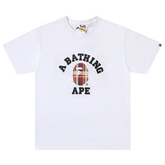 Black And Brown Plaid Small Logo Short Sleeve T-Shirt