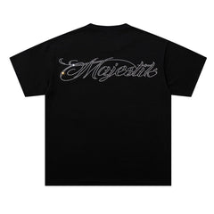 Washed Distressed Rhinestone Tee