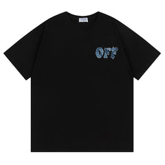 Logo Pattern Printed T-Shirt