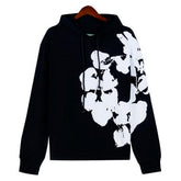 Kapok Flower Pattern Printed Hoodie