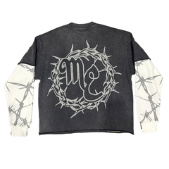 “Barbed Wire” thermal Long Sleeve Tee