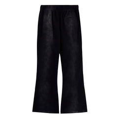 Wordmark Repeat Flare Grey Pants