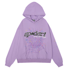 Spider Web Hoodie-Purple #8207
