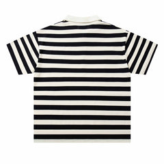 Rhinestone Collared T-shirt