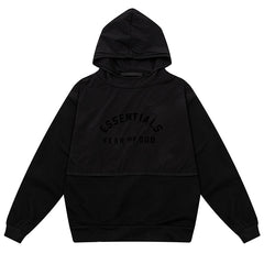Letter Logo Splicing Hoodie