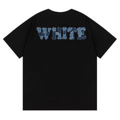 Logo Pattern Printed T-Shirt