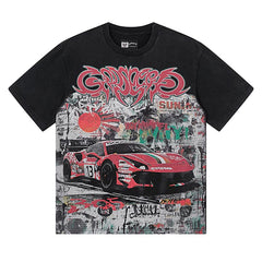 Racing Car Pattern T-shirt #G1186/G3186