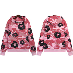 Cotton Wreath Camouflage Hoodie