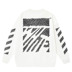 SCRIBBLE DIAG BOXY Sweatshirts