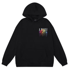 Rainbow Logo Print Hoodie