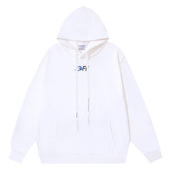 Logo Embroidered Drawstring Hoodie