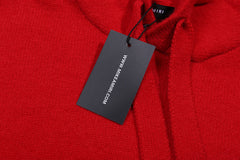 Red Core Knitted Sweater Hoodie