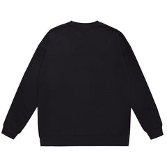 Head Cartoon Pattern Print Sweatshirt