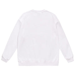 Head Rose Pattern Print Sweatshirt