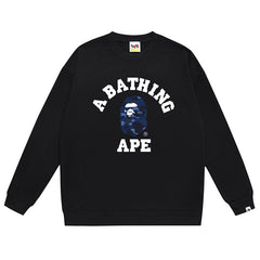 Head Leter Logo Pattern Print Sweatshirt