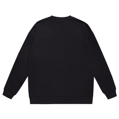 Head Leter Logo Pattern Print Sweatshirt