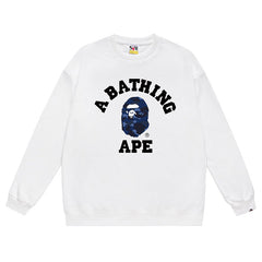 Head Leter Logo Pattern Print Sweatshirt