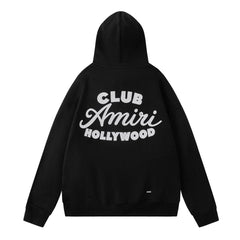 Embroidered Pattern Letter Hoodie #7213