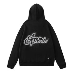 Rhinestone Pattern Letter Hoodie #7219