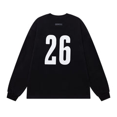 Print Letter Long-Sleeve T-Shirt #1923