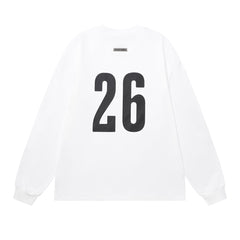 Print Letter Long-Sleeve T-Shirt #1923