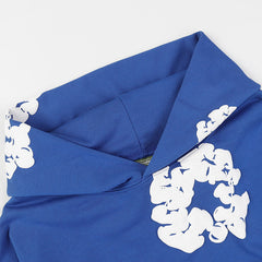 The Cotton Wreath Hoodie Blue