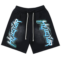Graffiti Washed Shorts