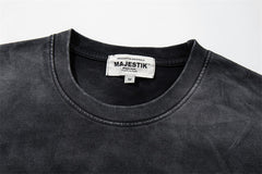 Washed Distressed Rhinestone Tee